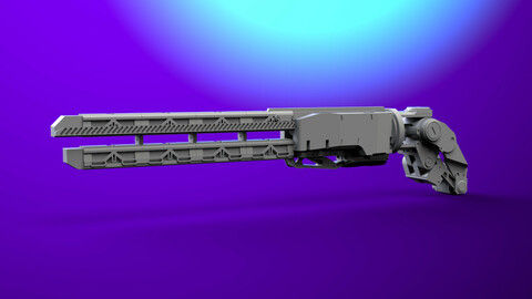 FREE Railgun model with pre-supported version.