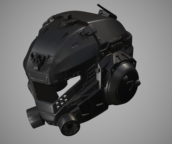 ArtStation - Printable TitanFall Pilot Helmet STL | Resources