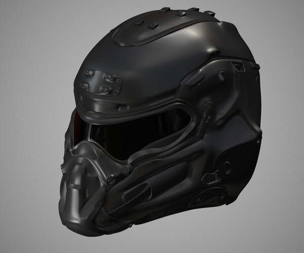 ArtStation - Printable Sci-Fi TitanFall Pilot Helmet STL | Resources