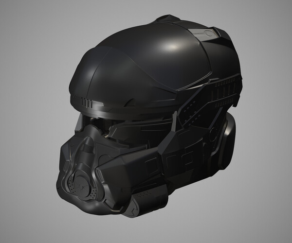 ArtStation - Printable Sci-Fi TitanFall Pilot Helmet STL | Resources