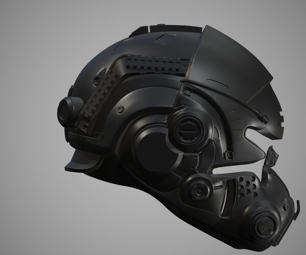ArtStation - Printable Sci-Fi TitanFall Pilot Helmet | Resources