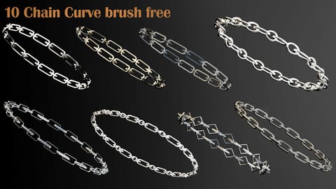 10 basic chain curve brush
