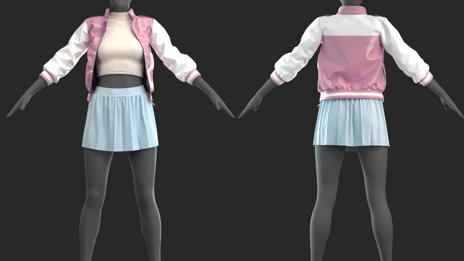 ArtStation - 3 Girl's Outfits VOL 3 - Marvelous / CLO Project file ...