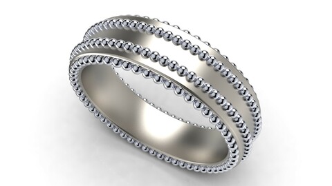 Ring Wedding Band Men Ring CAD Design-RNN-M 3D print model