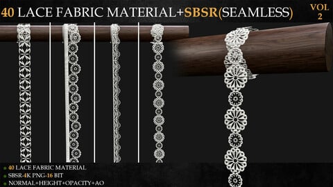 40 LACE FABRIC MATERIAL+SBSR(SEAMLESS)-VOL 2