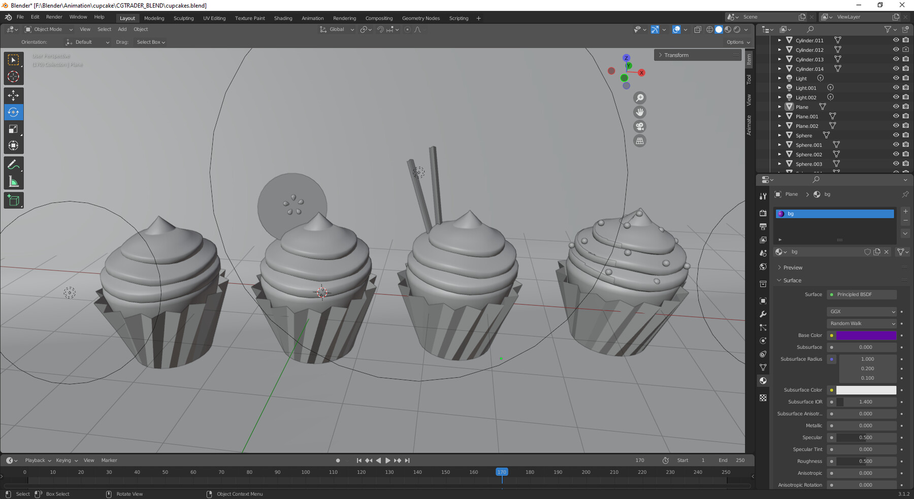 ice cream building effect geometry nodes blender 3D model animated