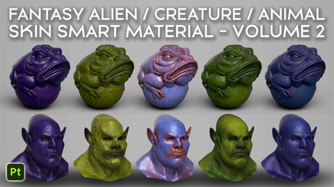 Fantasy Alien / Creature / Animal Skin Smart Material - Volume 2