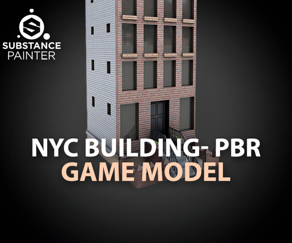 ArtStation NYC Building 2 PBR Game Assets