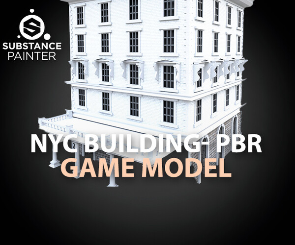 ArtStation NYC Building 5 PBR Game Assets