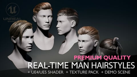 Real-Time Men Hairstyles - Standard Pack