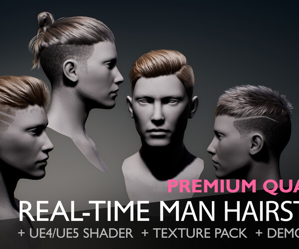 ArtStation - Real-Time Men Hairstyles - Standard Pack | Game Assets