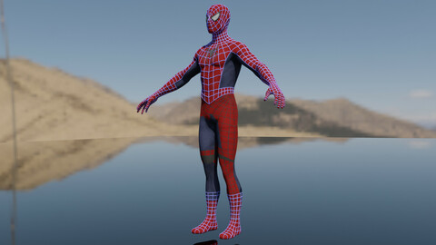SPIDER MAN GAME READY 3D MODEL