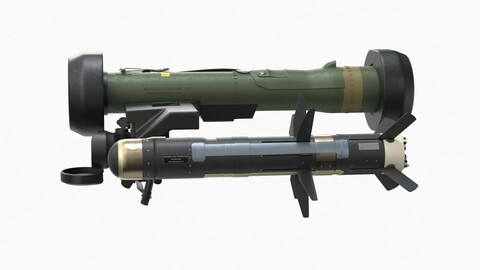 Javelin FGM-148 Anti Tank Missile 3D Model