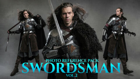 Swordsman vol.2 Photo Reference Pack For Artists 553 JPEGs
