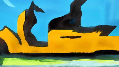 Abstract seascape view