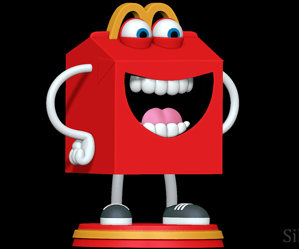 ArtStation - Happy - McDonald's Mascot 3D print model | Resources