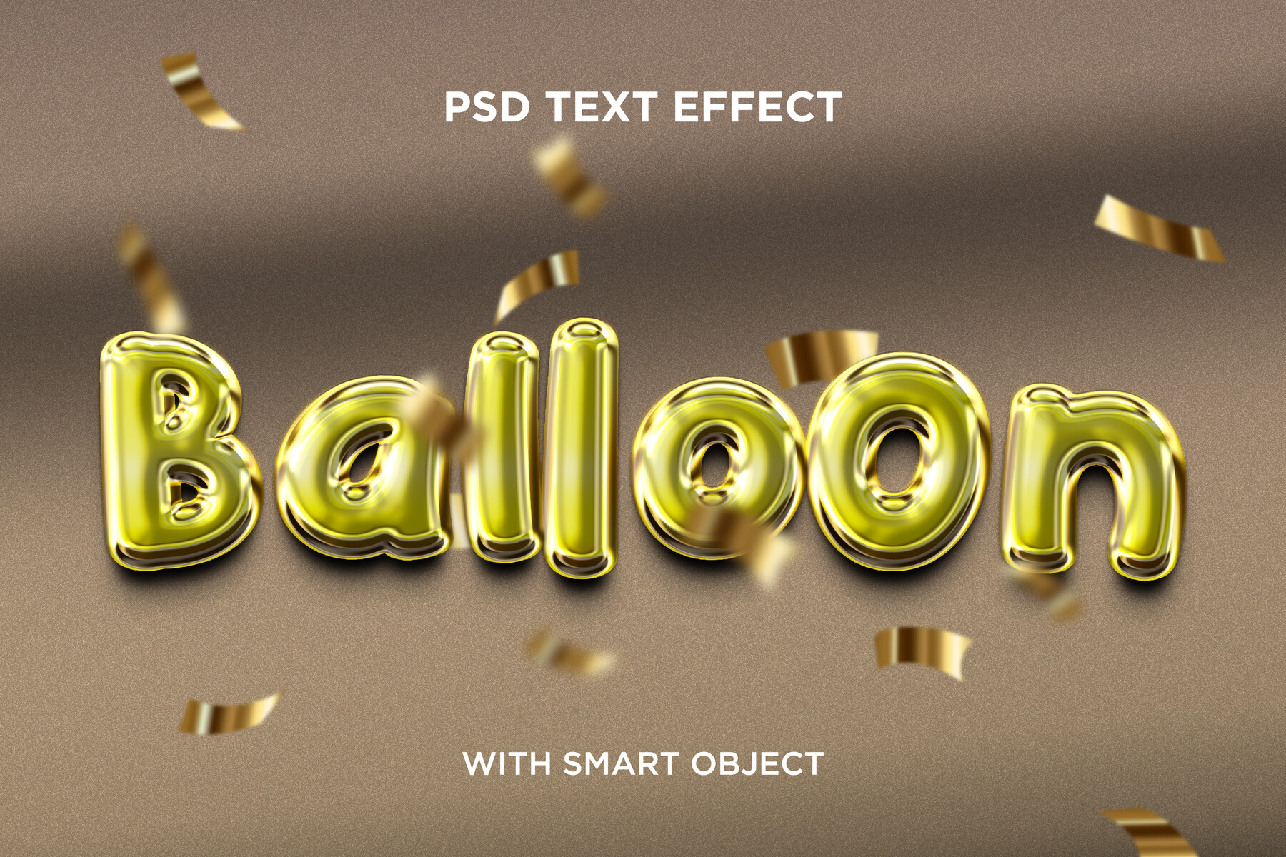 ArtStation - 3D Balloon PSD fully editable text effect. Layer style PSD ...