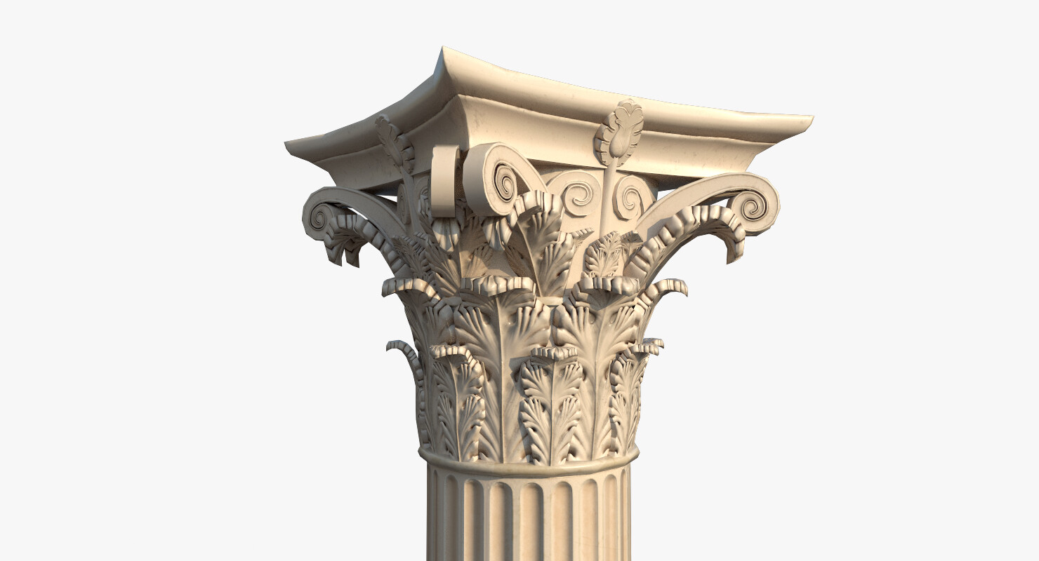 ArtStation - Corinthian Column - Classical Order | Game Assets