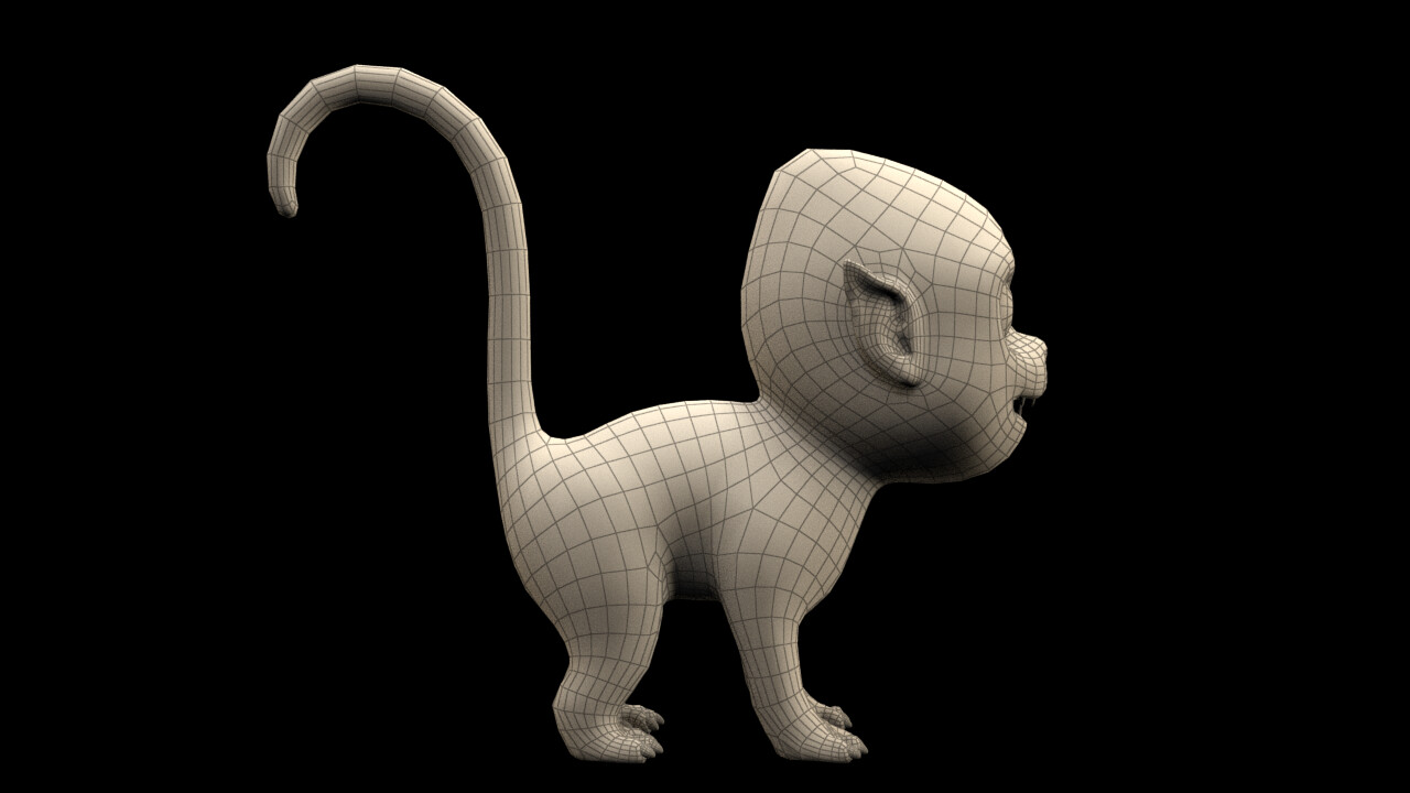 ArtStation - cartoon monkey | Game Assets