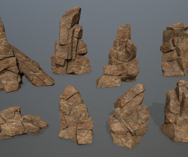 ArtStation - desert rocks | Game Assets