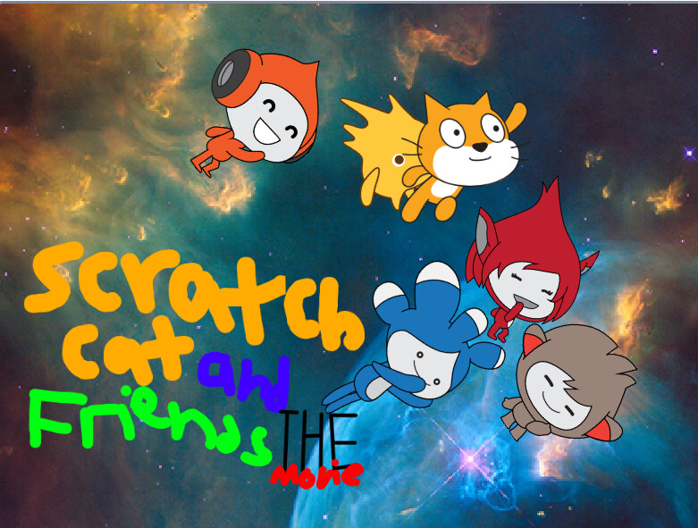 ArtStation Scratch Cat and Friends THE MOVIE!!!!!!! (Official Poster