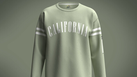 Sweatshirt Green California