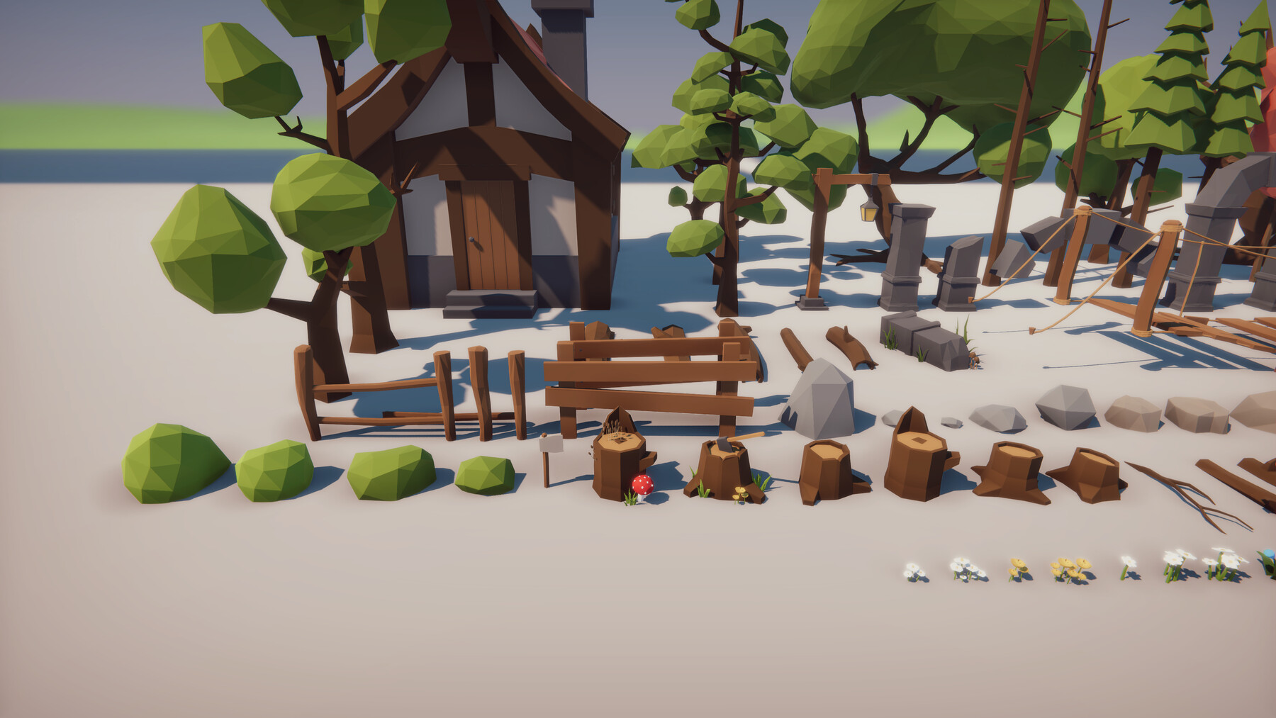 ArtStation - Low Poly Nature Pack - Asset for Unity 3D, Map and Models ...