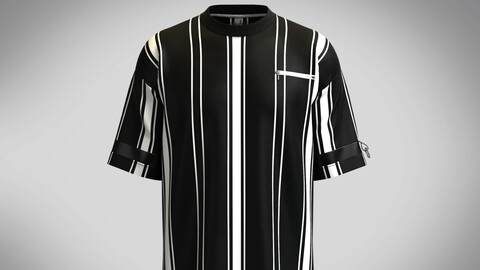 T-Shirt Monochrome Stripe