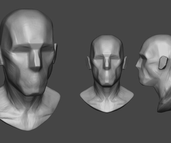 ArtStation - Male Portrait - Stage 01 | Resources