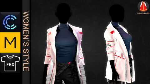 Women's coat with trousers