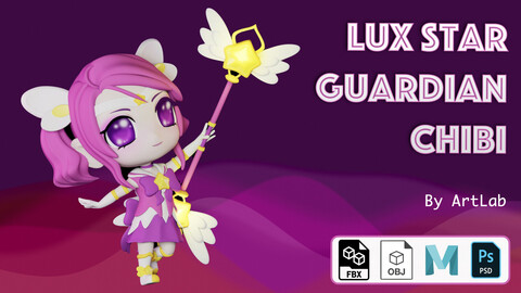 Lux Star Guardian Chibi - 3D Model