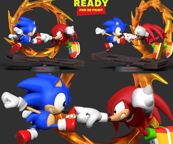 ArtStation - Sonic versus Knuckles | Resources