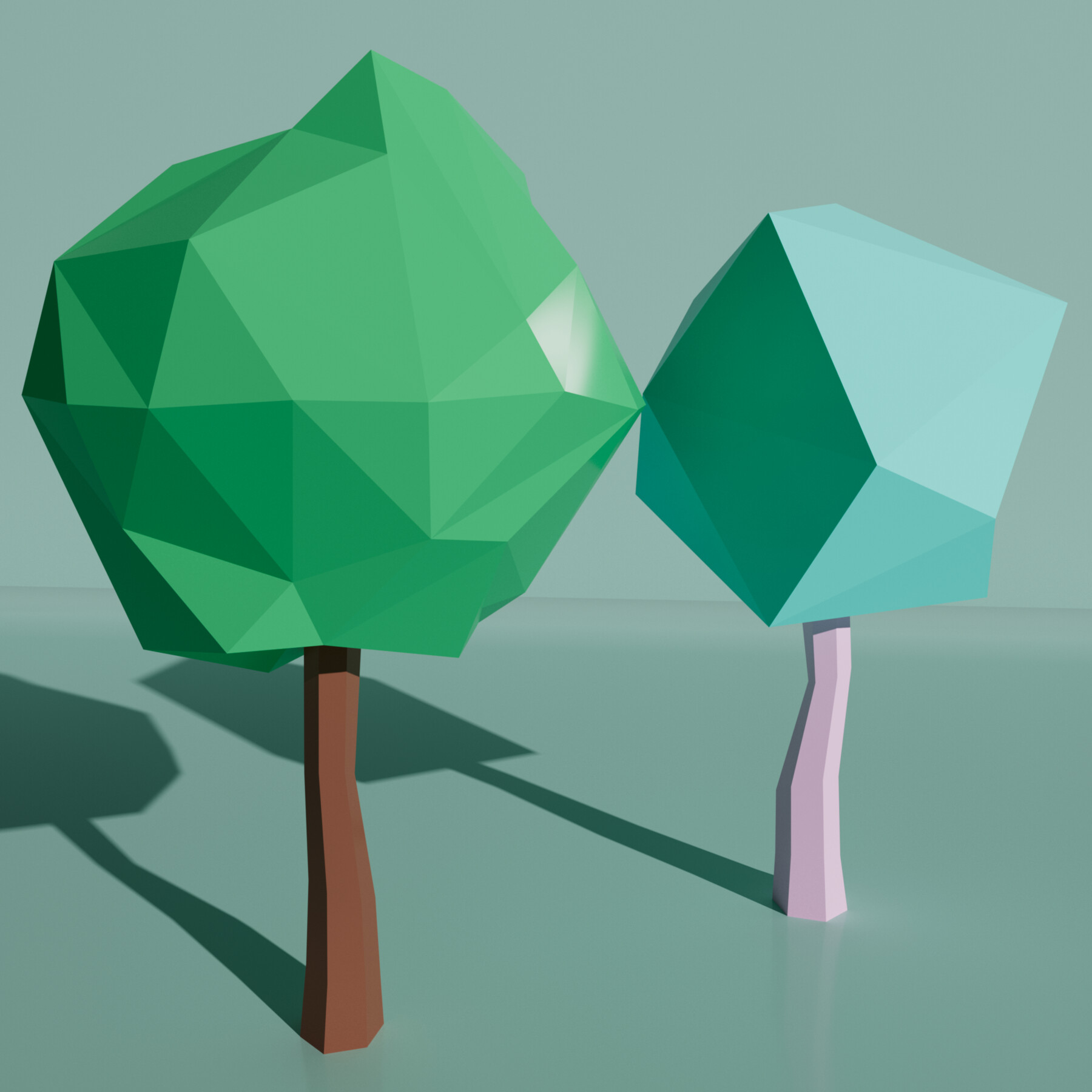 ArtStation - Low poly trees | Resources