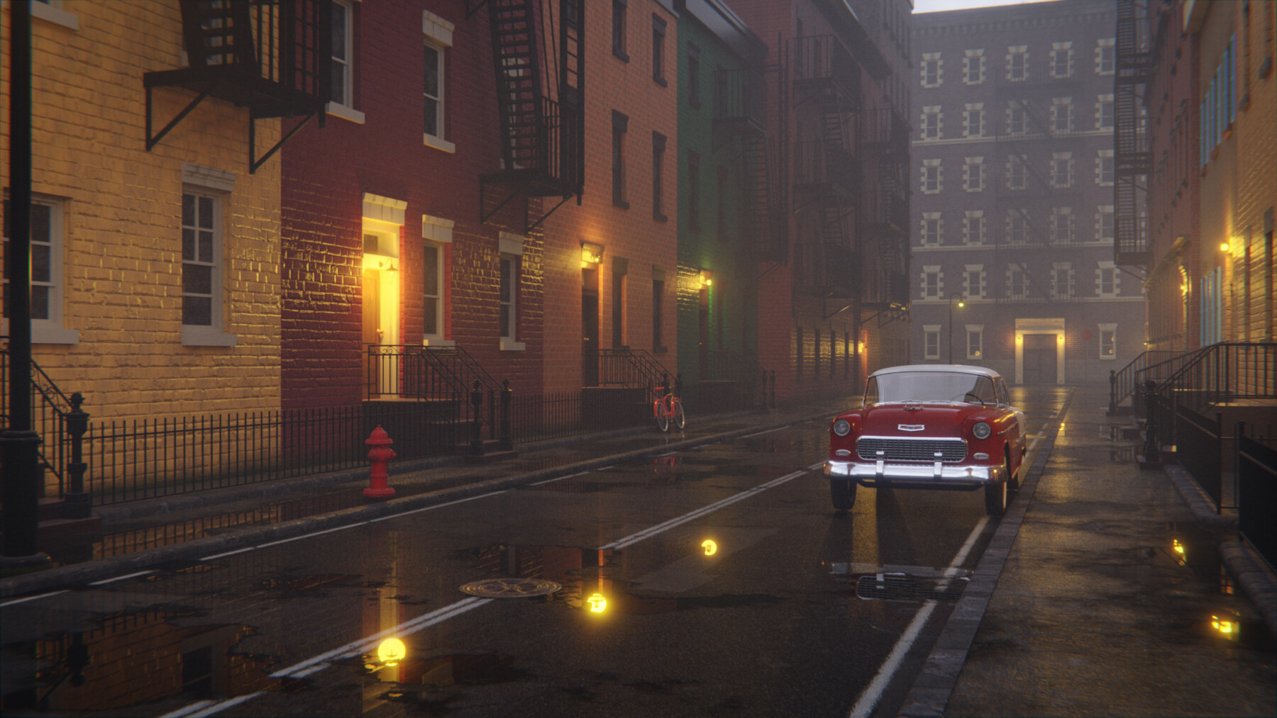 ArtStation - New York Street 3d Scene | Resources