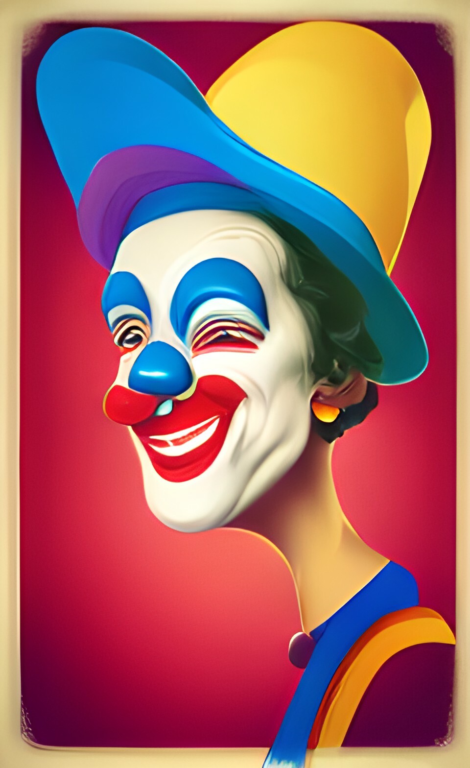 ArtStation - Mask Clown digital illustration 1K image pack | Artworks