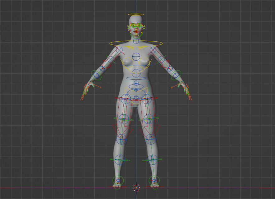 ArtStation - Female Base Mesh (rigged) | Resources