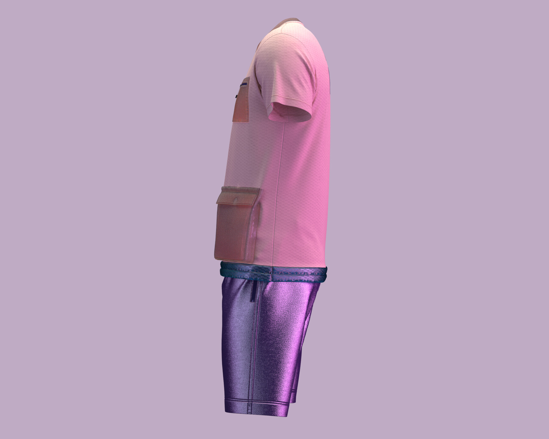 t shirt with zipper pocket