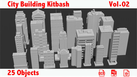 City Building Kitbash Pack Vol.02