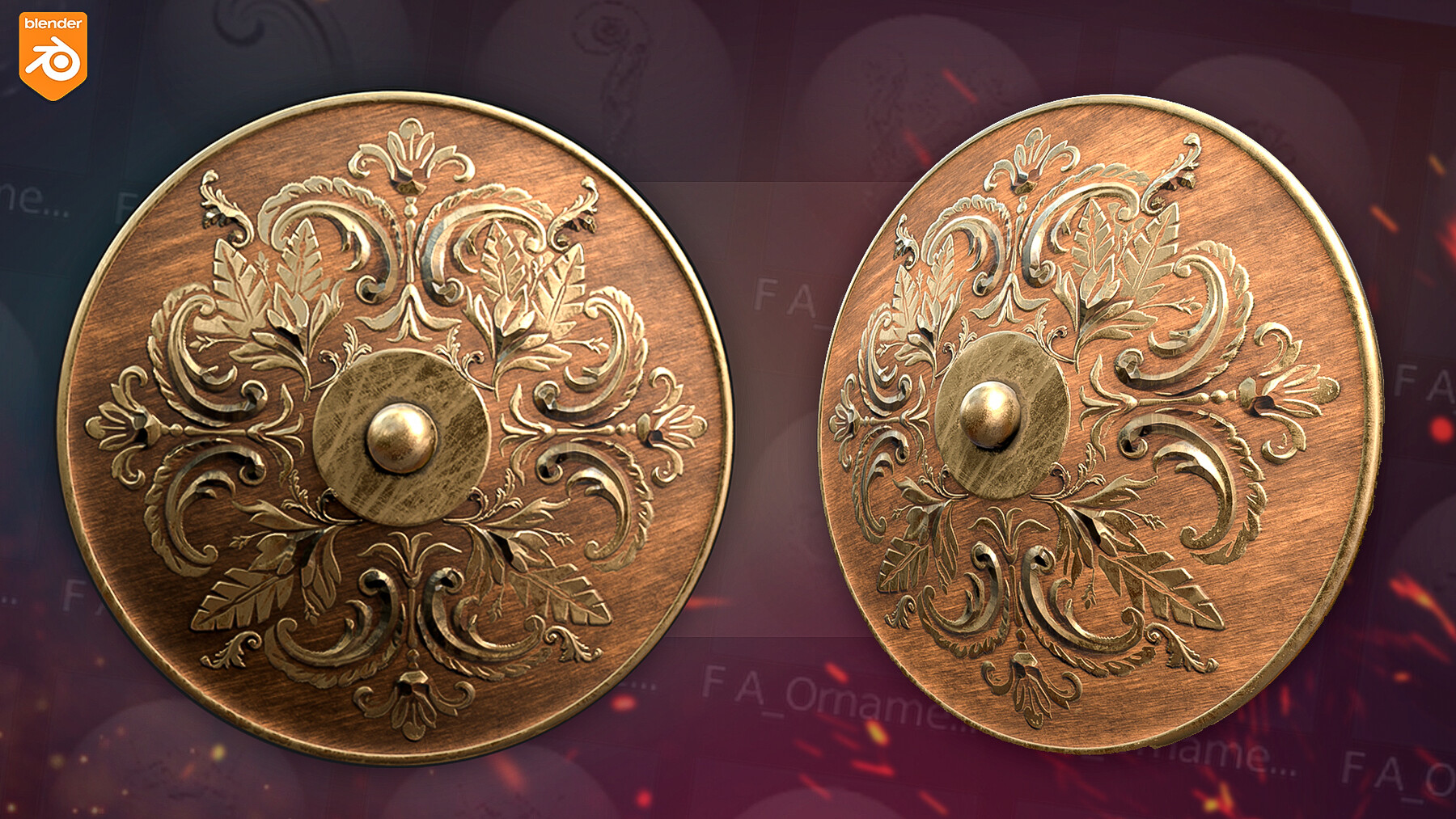 ArtStation Blender Ornaments Brushes Brushes