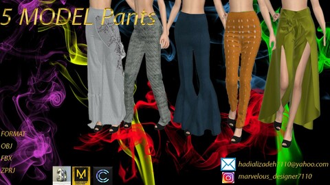 5 model pants women
