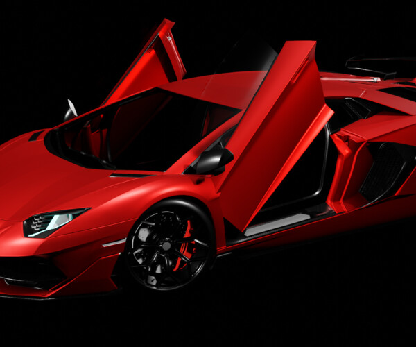 Artstation - Lamborghini Aventador 770 Hp Game Ready Low Poly Model 