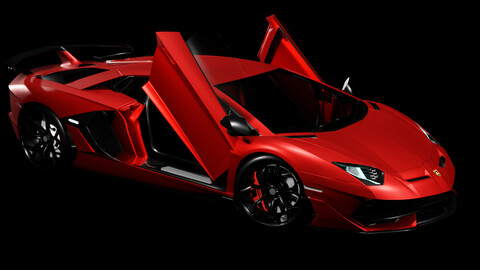 LAMBORGHINI AVENTADOR 770 HP GAME READY LOW POLY MODEL