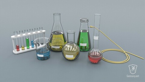 Chemical Laboratory Glassware Set