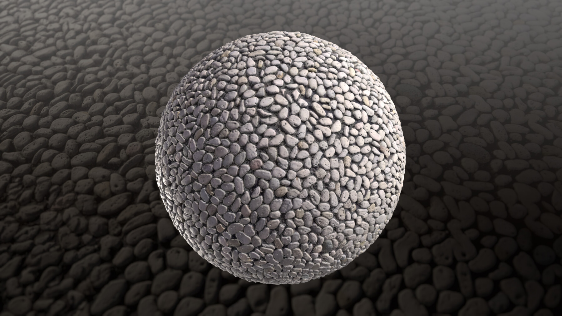 ArtStation - Base Material-Cobble Stone Ground| PBR Material+4K ...