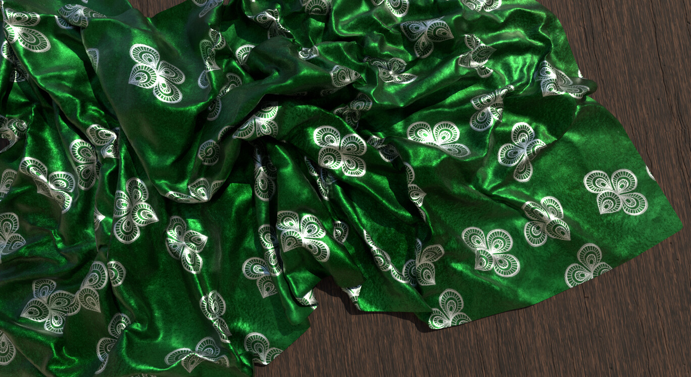 ArtStation fabric_50 high quality satin fabric smart materials