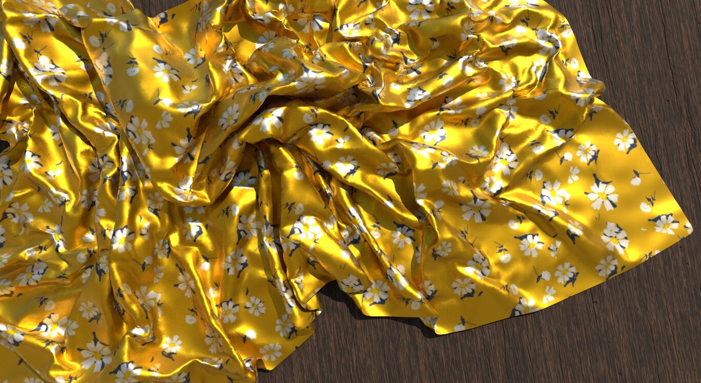 ArtStation fabric_50 high quality satin fabric smart materials