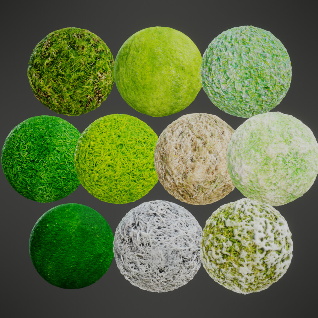 ArtStation - 100 PBR Grass Textures Bundle | Game Assets