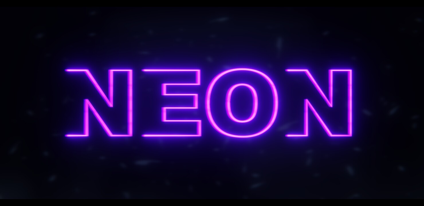 ArtStation - Neon Text Effects | Resources