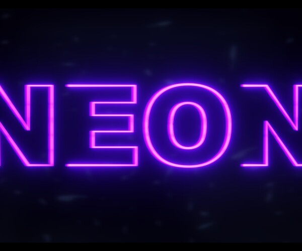 ArtStation - Neon Text Effects | Resources