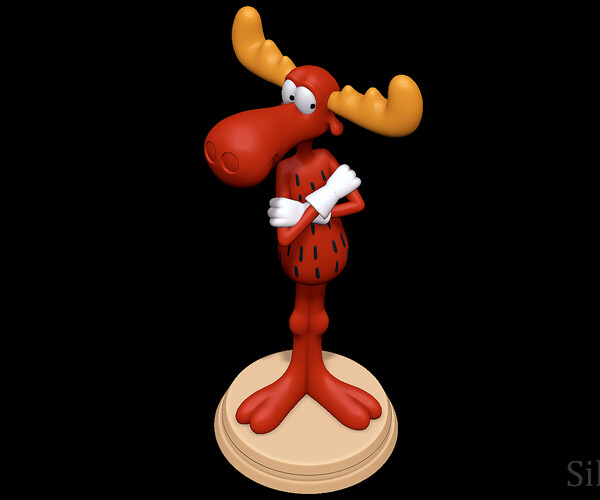 ArtStation - Bullwinkle J. Moose 3D print model | Resources